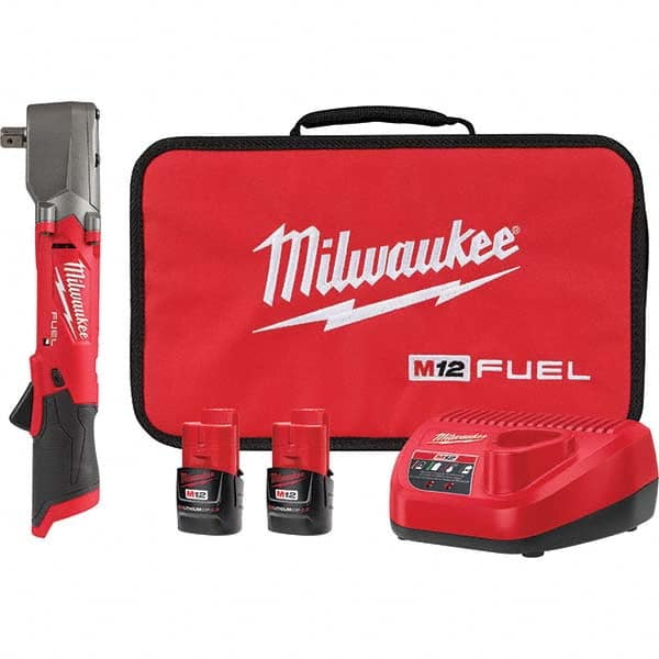 Milwaukee Tool - Cordless Impact Wrenches & Ratchets Voltage: 12.0 Drive Size (Inch): 1/2 - Exact Tooling