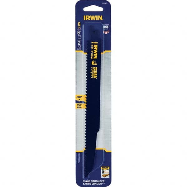 Irwin - Reciprocating Saw Blades Blade Material: Bi-Metal Blade Length (Inch): 9 - Exact Tooling