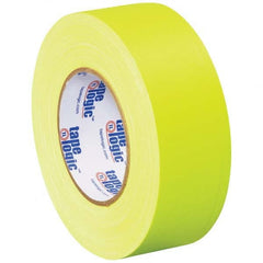 Tape Logic - Pack of (3) 50 Yd Rolls 2" x 11 mil Fluorescent Yellow Rubber Gaffers Tape - Exact Tooling