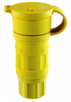 15 Amp; 125 Volt; NEMA 5-15R; 2P; 3W; Connector; Straight Blade; Industrial Grade; Grounding; Wetguard - Yellow - Exact Tooling