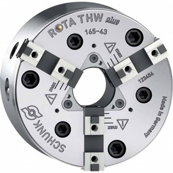 Schunk - Power Lathe Chucks Chuck Diameter (mm): 165.00 Chuck Diameter (Inch): 6-1/2 - Exact Tooling