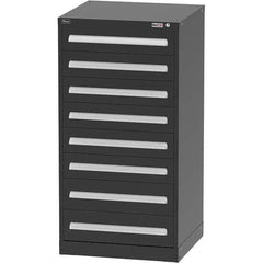 Vidmar - 8 Drawer Black Steel Modular Storage Cabinet - Exact Tooling