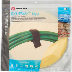 Velcro Brand - Cable Ties; Cable Tie Type: Reusable Cable Tie ; Material: Hook and Loop ; Color: Mimosa Yellow ; Overall Length (Feet): 75 ; Overall Length (Decimal Inch): 300.00000 ; Maximum Bundle Diameter (Inch): 0.5 - Exact Tooling
