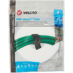 Velcro Brand - Cable Ties; Cable Tie Type: Reusable Cable Tie ; Material: Hook and Loop ; Color: White ; Overall Length (Feet): 15 ; Overall Length (Decimal Inch): 180.00000 ; Maximum Bundle Diameter (Inch): 0.75 - Exact Tooling