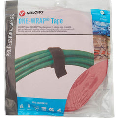 Velcro Brand - Cable Ties; Cable Tie Type: Reusable Cable Tie ; Material: Hook and Loop ; Color: Red ; Overall Length (Feet): 75 ; Overall Length (Decimal Inch): 300.00000 ; Maximum Bundle Diameter (Inch): 1 - Exact Tooling