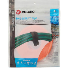 Velcro Brand - Cable Ties; Cable Tie Type: Reusable Cable Tie ; Material: Hook and Loop ; Color: Orange ; Overall Length (Feet): 15 ; Overall Length (Decimal Inch): 180.00000 ; Maximum Bundle Diameter (Inch): 0.75 - Exact Tooling