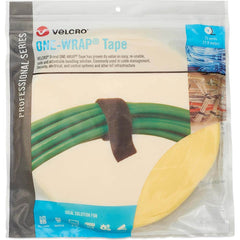 Velcro Brand - Cable Ties; Cable Tie Type: Reusable Cable Tie ; Material: Hook and Loop ; Color: Mimosa Yellow ; Overall Length (Feet): 75 ; Overall Length (Decimal Inch): 300.00000 ; Maximum Bundle Diameter (Inch): 1 - Exact Tooling