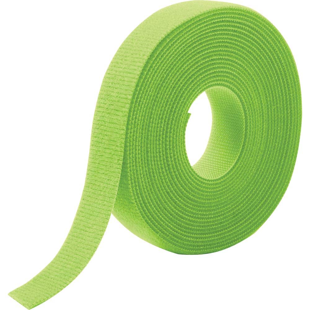 Velcro Brand - Cable Ties; Cable Tie Type: Reusable Cable Tie ; Material: Hook and Loop ; Color: OM5 Green ; Overall Length (Feet): 15 ; Overall Length (Decimal Inch): 180.00000 ; Maximum Bundle Diameter (Inch): 0.75 - Exact Tooling