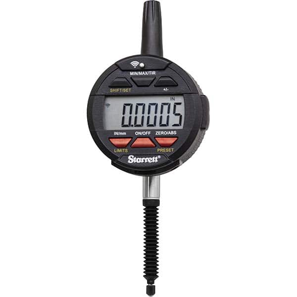 Starrett - Electronic Drop Indicators Minimum Measurement (Decimal Inch): 0 Minimum Measurement (Inch): 0 - Exact Tooling