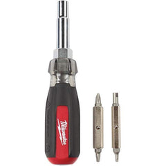 Milwaukee Tool - Bit Screwdrivers Type: Multi-Bit Screwdriver Tip Type: Phillips ; Square; Slotted - Exact Tooling