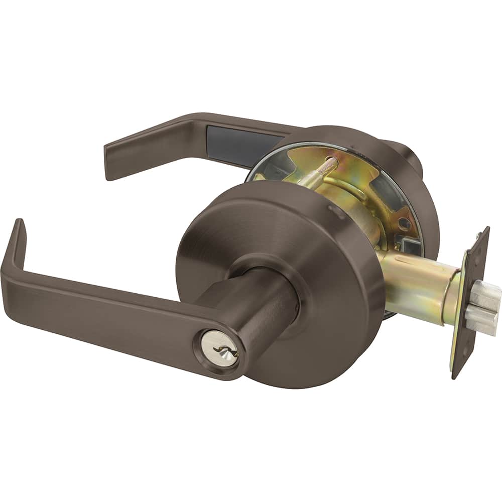 Yale - Lever Locksets; Door Thickness: 1-3/4 (Inch); Door Thickness: 1-3/4 ; Back Set: 2-3/4 (Inch); For Use With: Storeroom; Utility; Exit Doors ; Finish/Coating: Oxidized Satin Dark Bronze (10B) ; Cylinder Type: 6 Pin Schlage C Keway, Keyed - Exact Tooling