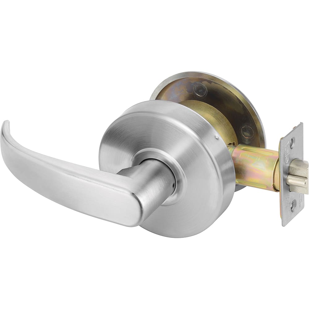 Yale - Lever Locksets; Door Thickness: 1-3/4 (Inch); Door Thickness: 1-3/4 ; Back Set: 2-3/4 (Inch); For Use With: Twin Communicating or Exit Doors ; Finish/Coating: Satin Chrome ; Special Item Information: Communicating Passage Lock Function - Exact Tooling