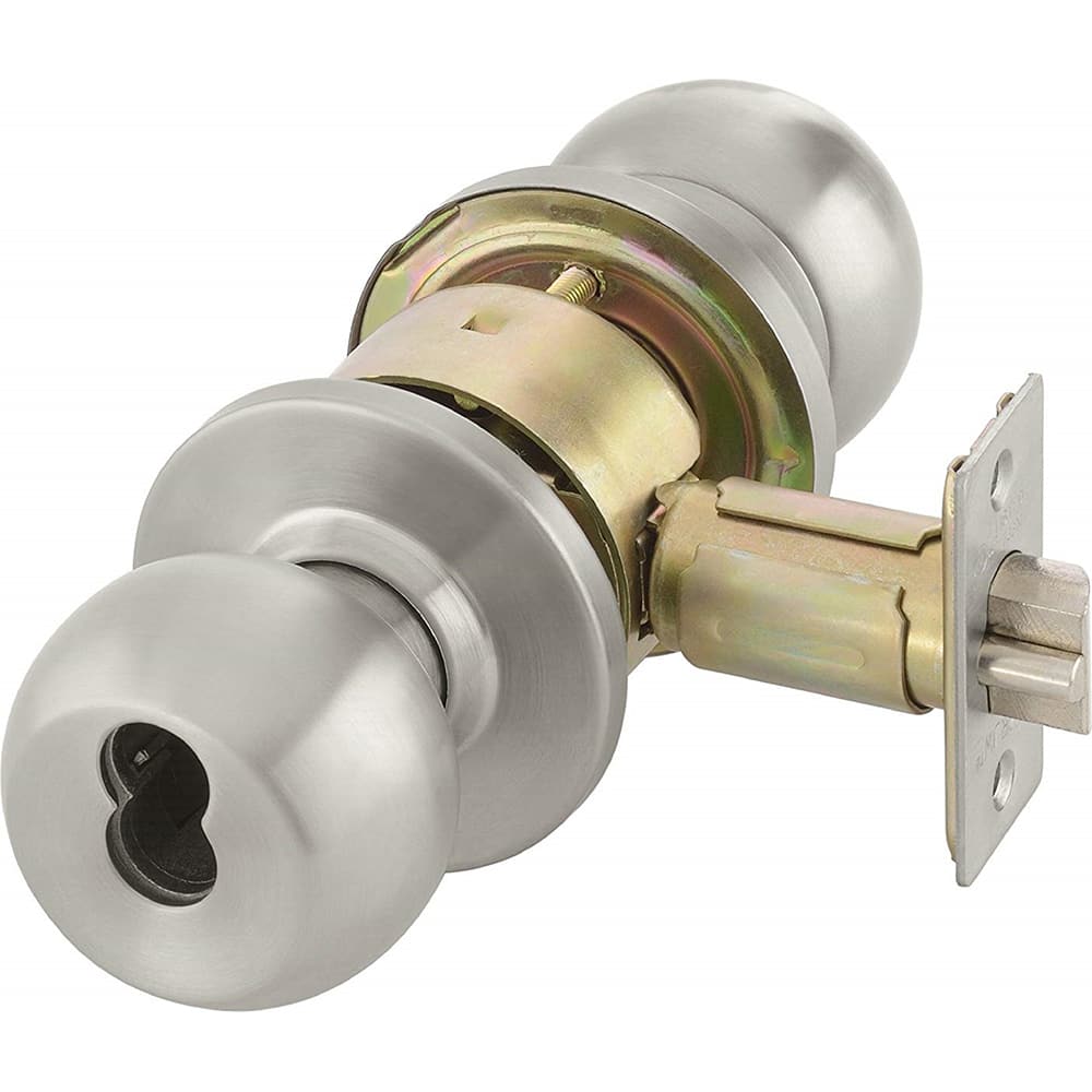Yale - Lever Locksets; Door Thickness: 1-3/4 (Inch); Door Thickness: 1-3/4 ; Back Set: 2-3/4 (Inch); For Use With: Storeroom; Utility; Exit Doors ; Finish/Coating: Satin Stainless Steel ; Cylinder Type: 6 or 7-Pin SFIC; Less Core - Exact Tooling