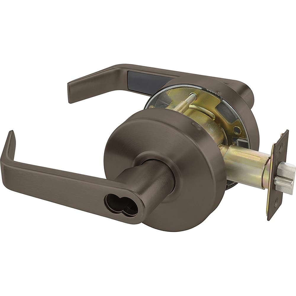 Yale - Lever Locksets; Door Thickness: 1-3/4 (Inch); Door Thickness: 1-3/4 ; Back Set: 2-3/4 (Inch); For Use With: Storeroom; Utility; Exit Doors ; Finish/Coating: Satin Chrome ; Cylinder Type: 6 or 7-Pin SFIC; Less Core - Exact Tooling