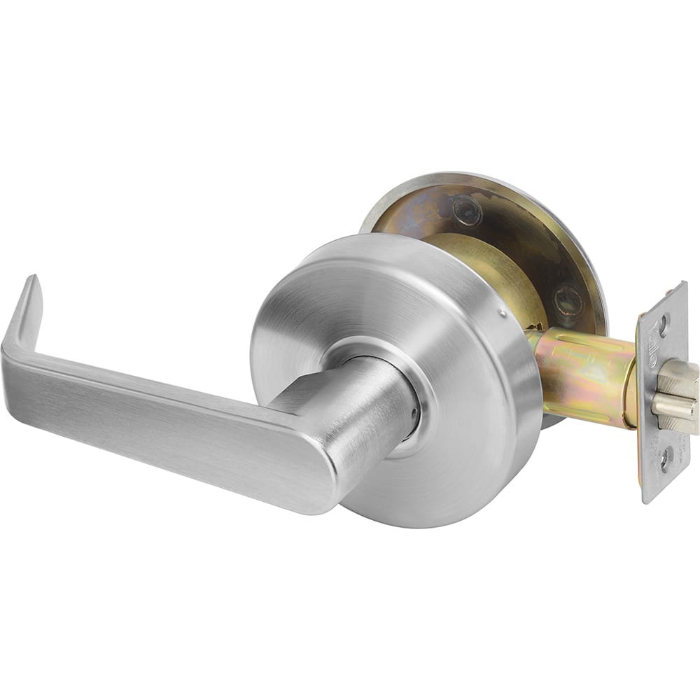 Yale - Lever Locksets; Door Thickness: 1-3/4 (Inch); Door Thickness: 1-3/4 ; Back Set: 2-3/4 (Inch); For Use With: Twin Communicating or Exit Doors ; Finish/Coating: Satin Chrome ; Special Item Information: Communicating Passage Lock Function - Exact Tooling