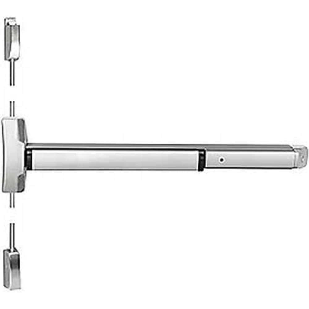 Yale - Vertical Bars; Type: Surface Vertical Rod Exit Device ; Rating: Fire Rated ; Hand: RHR ; Finish/Coating: Satin Stainless Steel ; Minimum Door Width: 30 (Inch); Maximum Door Width: 36.000 (Inch) - Exact Tooling