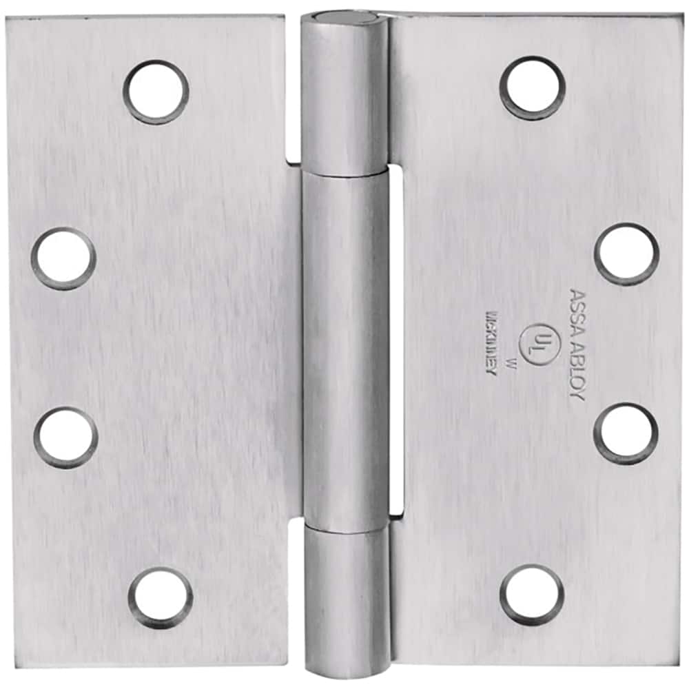Yale - Commercial Hinges; Length (Inch): 4-1/2 ; Thickness (Decimal Inch): 0.1340 ; Number of Knuckles: 3.000 ; Stanley Finish Code: US26D ; Finish/Coating: US26D ; Box Quantity: 3 - Exact Tooling