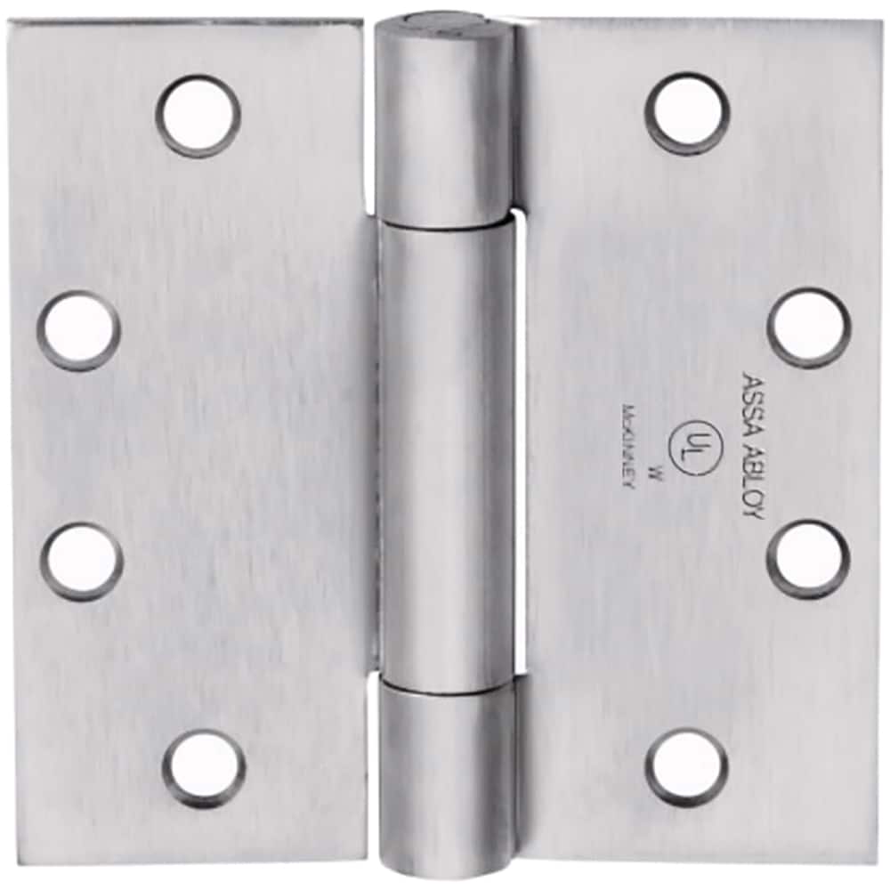 Yale - Commercial Hinges; Length (Inch): 4-1/2 ; Thickness (Decimal Inch): 0.1800 ; Number of Knuckles: 3.000 ; Stanley Finish Code: US26D ; Finish/Coating: US26D ; Box Quantity: 3 - Exact Tooling