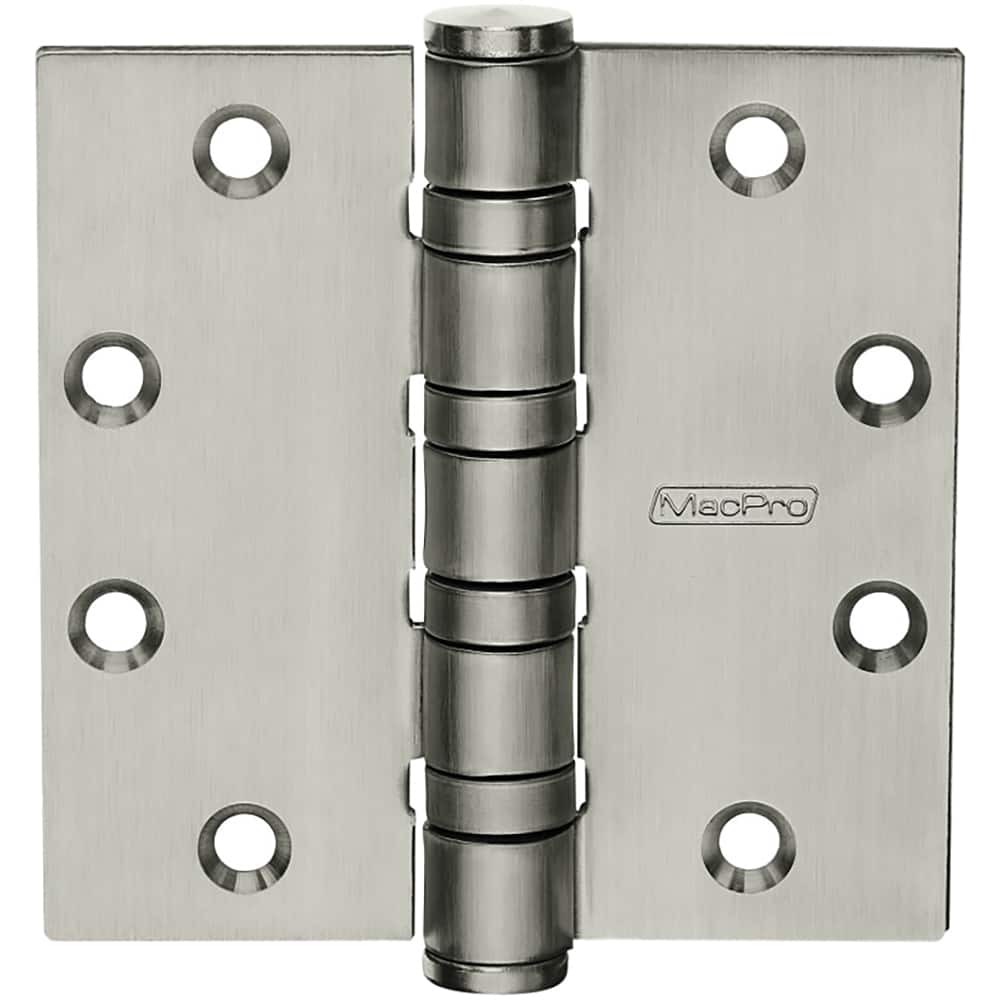 Yale - Commercial Hinges; Length (Inch): 4-1/2 ; Thickness (Decimal Inch): 0.1800 ; Number of Knuckles: 5.000 ; Stanley Finish Code: US32D ; Finish/Coating: US32D ; Box Quantity: 3 - Exact Tooling
