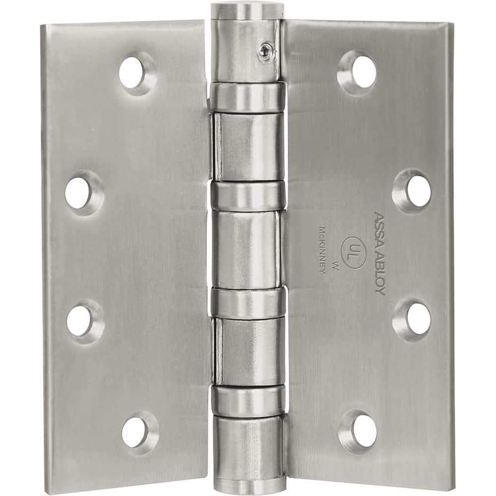 Yale - Commercial Hinges; Length (Inch): 4-1/2 ; Thickness (Decimal Inch): 0.1800 ; Number of Knuckles: 5.000 ; Stanley Finish Code: USP ; Finish/Coating: USP ; Box Quantity: 3 - Exact Tooling