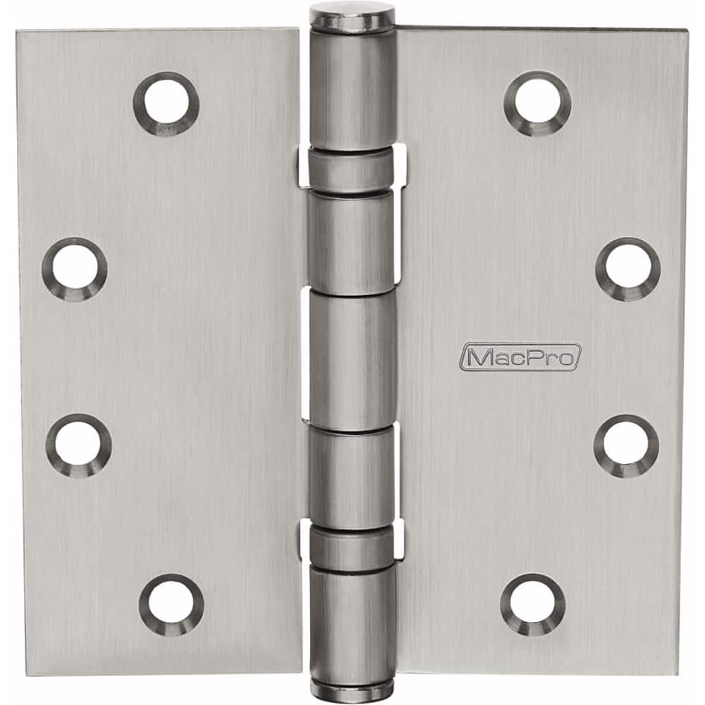 Yale - Commercial Hinges; Length (Inch): 4-1/2 ; Thickness (Decimal Inch): 0.1340 ; Number of Knuckles: 5.000 ; Stanley Finish Code: US32D ; Finish/Coating: US32D ; Box Quantity: 3 - Exact Tooling