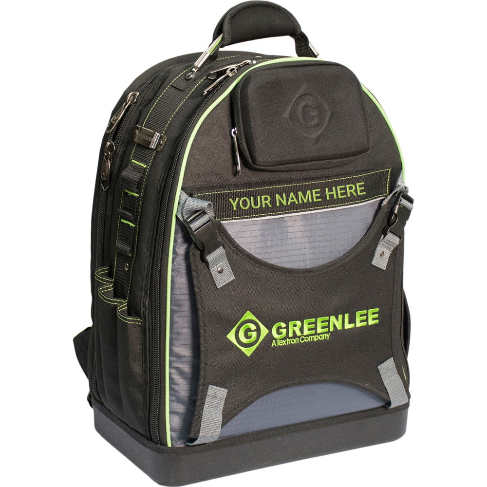 Greenlee - Tool Bags & Tool Totes; Type: Backpack ; Number of Pockets: 30.000 ; Material: Polyester & Nylon Ripstop ; Width (Inch): 10 ; Depth (Inch): 10 ; Height (Inch): 20-1/2 - Exact Tooling