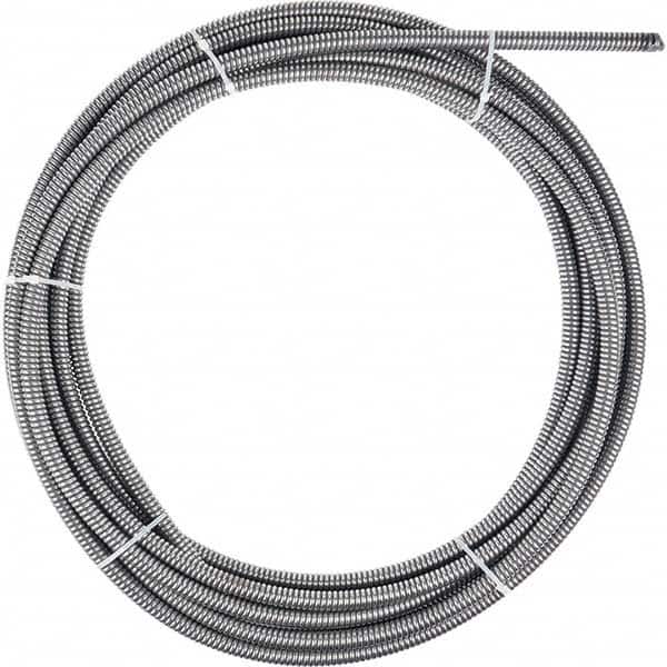 Milwaukee Tool - Drain Cleaning Machine Cables; Length (Feet): 50 ; Diameter (Inch): 5/8 ; For Use With Machines: Milwaukee Drain Cleaning Tools ; Cable Type: Inner Core ; For Minimum Pipe Size: 3 (Inch); For Maximum Pipe Size: 6 (Inch) - Exact Tooling