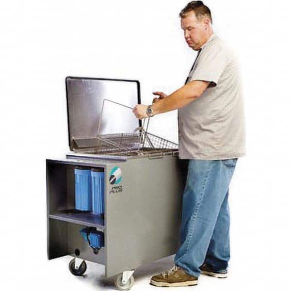 Shiraclean - 33 Gal Free Standing Water-Based Ultrasonic Cleaner - Exact Tooling