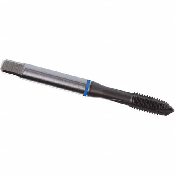 DORMER - 1/4-20 UNC 2B/3B 3 Flute TiAlN/WC/C Finish PM Cobalt Spiral Point Tap - Exact Tooling