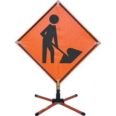 VizCon - Sign Posts & Traffic Sign Accessories Type: Roll-Up Sign Stand Sign Post/Stand Height (Feet): 3 - Exact Tooling
