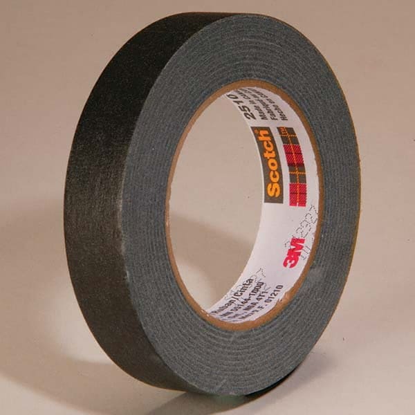 3M - 18mm Wide x 55 m x 5.6 mil Black Crepe Paper Masking Tape - Exact Tooling