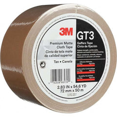 3M - 50m x 72mm x 11 mil Tan Cotton Cloth Gaffers Tape - Exact Tooling