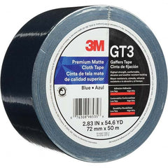 3M - 50m x 72mm x 11 mil Blue Cotton Cloth Gaffers Tape - Exact Tooling