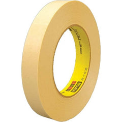 3M - 12mm Wide x 55 m x 6.3 mil Tan Crepe Paper Masking Tape - Exact Tooling
