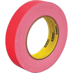 3M - 3/8" Wide x 60 Yd Long x 6.7 mil Red Paper Masking Tape - Exact Tooling