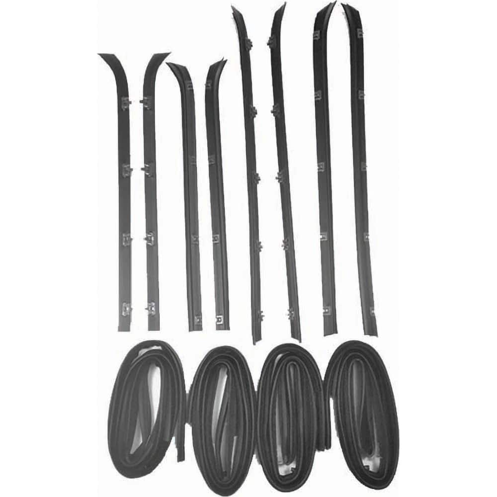 Fairchild Industries - Automotive Replacement Parts; Type: Belt Weatherstrip and Window Channel Kit ; Application: 1981-1986 Chevrolet Fullsize Pickup Weatherstrip Kit replaces OEM# 15569071; 15569072; 14027775; 14027776; 14027778/7; 14027785/325365; 140 - Exact Tooling