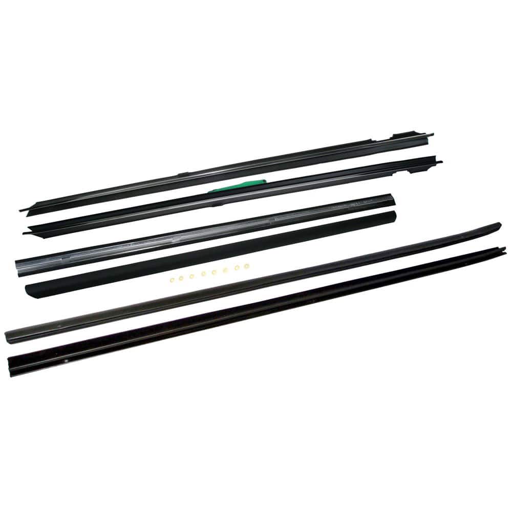 Fairchild Industries - Automotive Replacement Parts; Type: Belt Weatherstrip Kit; with Door Moldings ; Application: 1988-1993 Ford Mustang Belt Weatherstrip Kit with Door Moldings replaces OEM# E8ZZ-6121453; E8ZZ-6121452; E3ZZ6121457A; E3ZZ6121456A; E8ZZ - Exact Tooling
