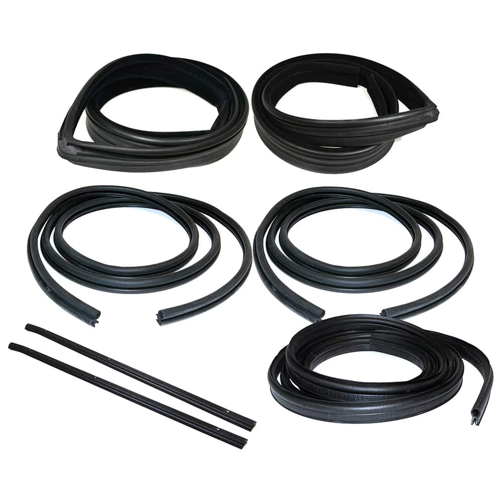 Fairchild Industries - Automotive Replacement Parts; Type: Door Seal; Window Channel; Belt Weathertstrip Kit ; Application: 1973-1979 Ford Mustang Coupe/Hatchback Door Seal, Window Channel, Belt Weathertstrip Kit replaces OEM# E9ZZ6121596A; E9ZZ6121597A; - Exact Tooling