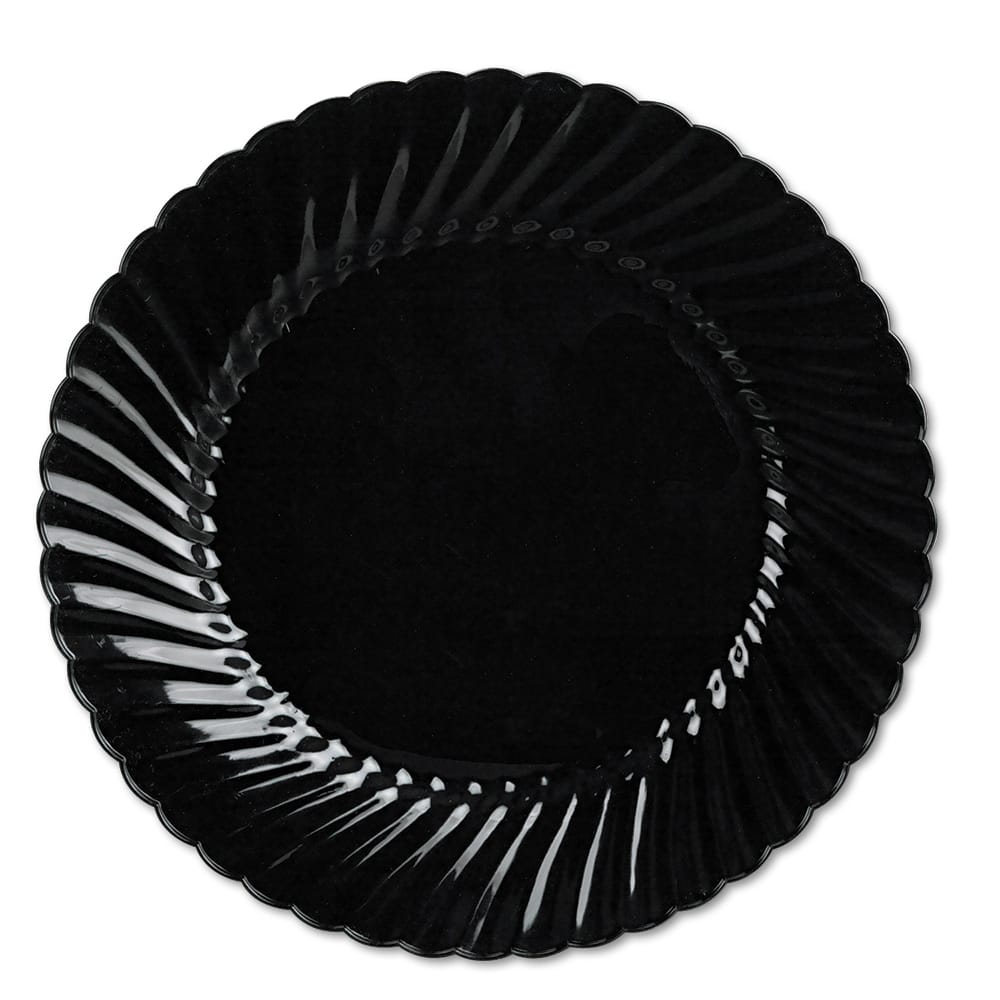 WNA - Paper & Plastic Cups, Plates, Bowls & Utensils; Breakroom Accessory Type: Plates ; Breakroom Accessory Description: Dinnerware-Plate; Plastic ; Color: Black - Exact Tooling