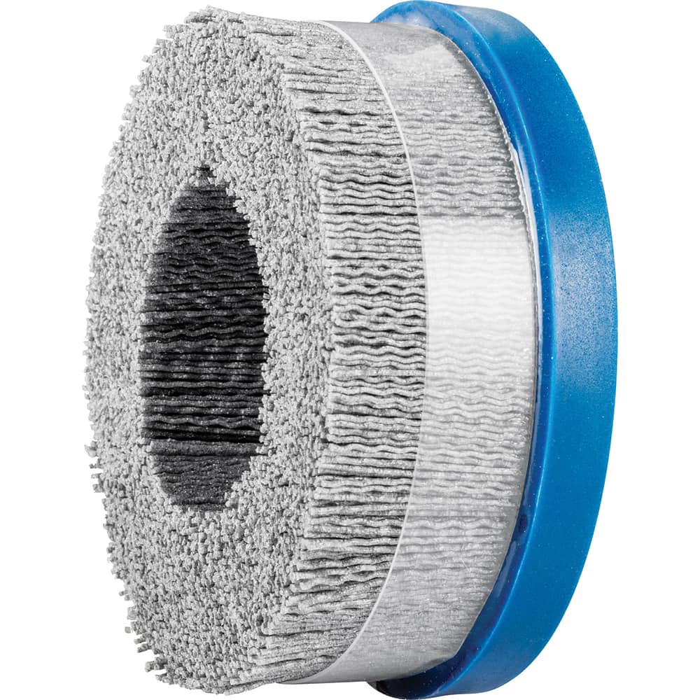 PFERD - Disc Brushes; Outside Diameter (Inch): 5 ; Grit: 80 ; Abrasive Material: Silicon Carbide ; Brush Type: Crimped ; Connector Type: Arbor ; Arbor Hole Size (Inch): 7/8 - Exact Tooling