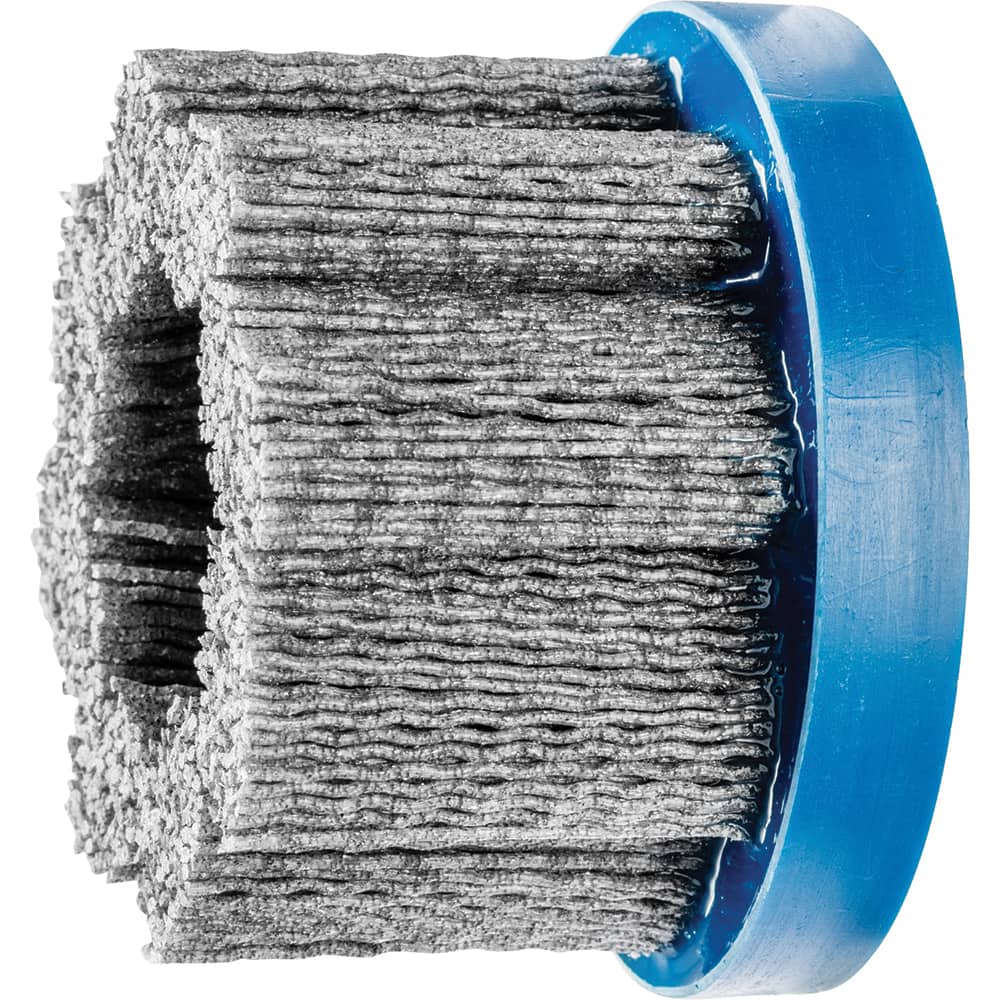 PFERD - Disc Brushes; Outside Diameter (Inch): 3 ; Grit: 120 ; Abrasive Material: Silicon Carbide ; Brush Type: Crimped ; Connector Type: Arbor ; Arbor Hole Size (Inch): 7/8 - Exact Tooling