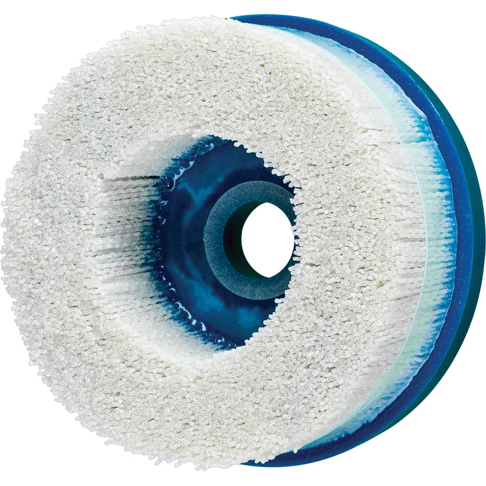 PFERD - Disc Brushes; Outside Diameter (Inch): 5 ; Grit: 80 ; Abrasive Material: Ceramic Oxide ; Brush Type: Crimped ; Connector Type: Arbor ; Arbor Hole Size (Inch): 7/8 - Exact Tooling