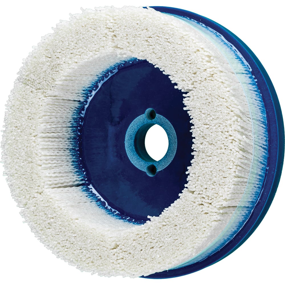 PFERD - Disc Brushes; Outside Diameter (Inch): 6 ; Grit: 80 ; Abrasive Material: Ceramic Oxide ; Brush Type: Crimped ; Connector Type: Arbor ; Arbor Hole Size (Inch): 7/8 - Exact Tooling