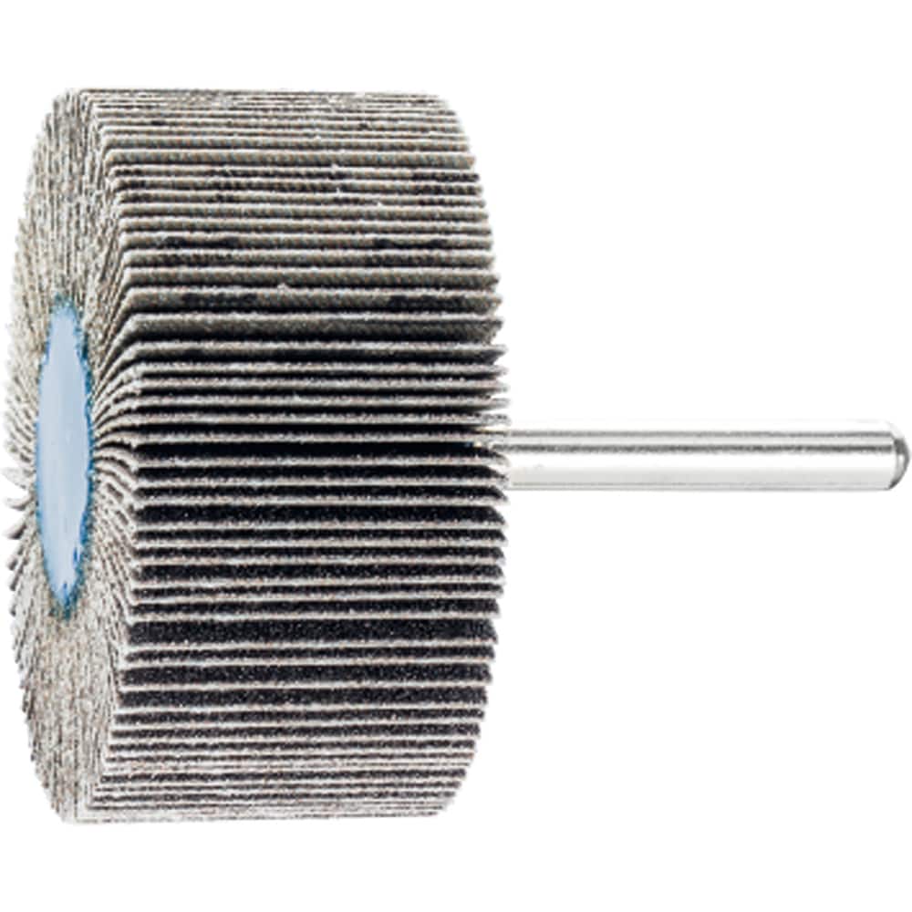 PFERD - Mounted Flap Wheels; Abrasive Type: Coated ; Outside Diameter (Inch): 1 ; Face Width (Inch): 1/2 ; Abrasive Material: Silicon Carbide ; Grit: 80 ; Mounting Type: 1/4" Shank - Exact Tooling