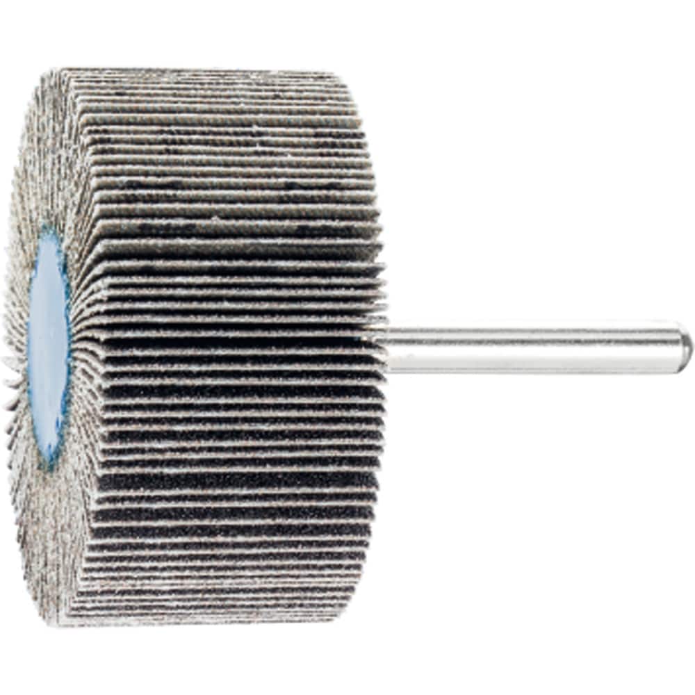 PFERD - Mounted Flap Wheels; Abrasive Type: Coated ; Outside Diameter (Inch): 1 ; Face Width (Inch): 1/2 ; Abrasive Material: Silicon Carbide ; Grit: 60 ; Mounting Type: 1/4" Shank - Exact Tooling