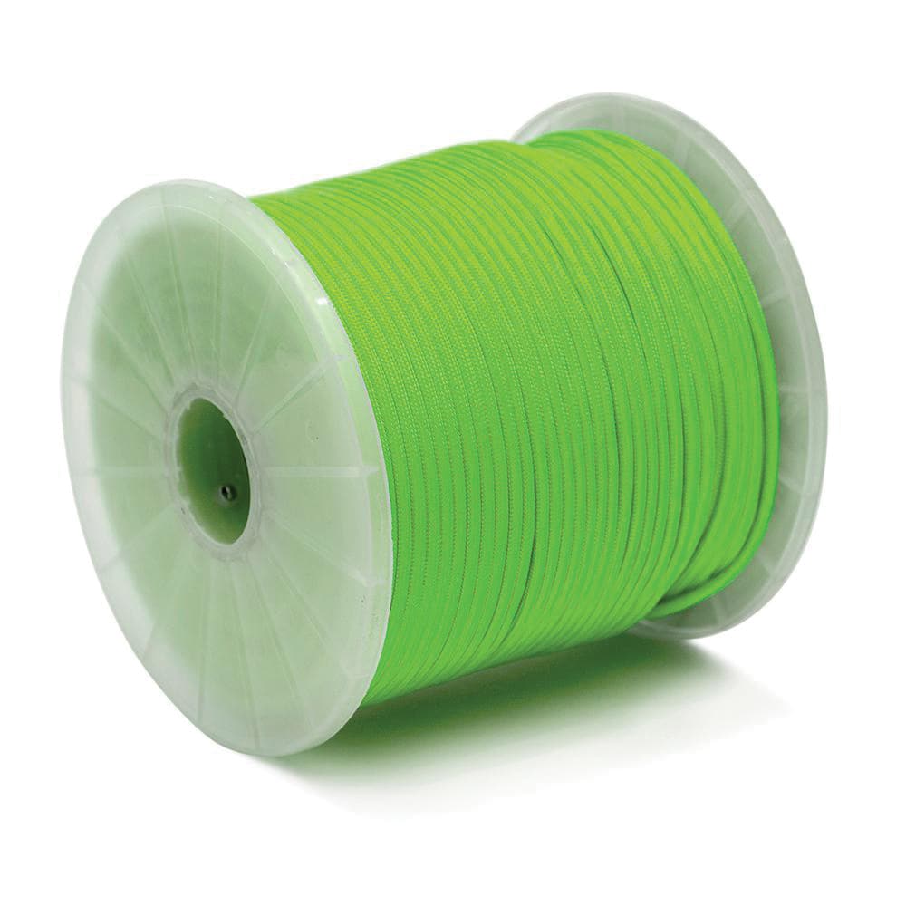 Mibro - Rope; Type: Paracord ; Head/Holder Diameter (Inch): 5/32 ; Material: Nylon ; Load Capacity (Lb.): 110.000 ; Maximum Length: 400.00 ; Color: Green - Exact Tooling