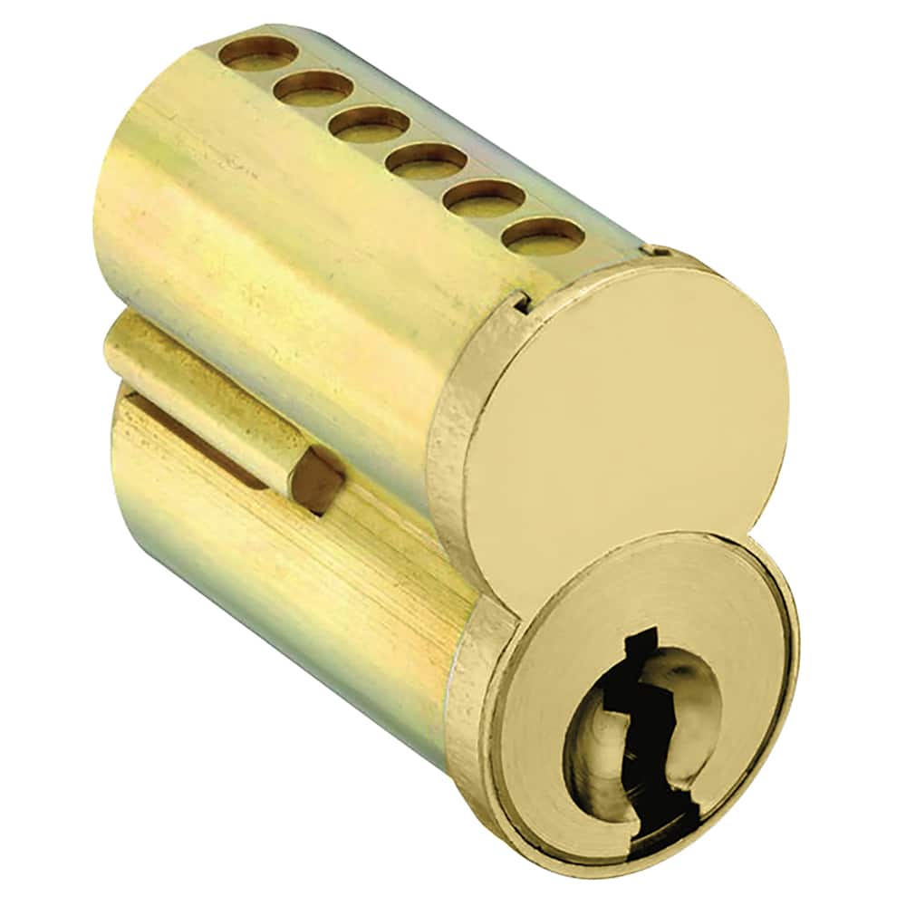 Arrow Lock - Cylinders; Type: Interchangeable Core ; Keying: AB Keyway ; Number of Pins: 7 ; Material: Brass ; Finish/Coating: Satin Brass - Exact Tooling