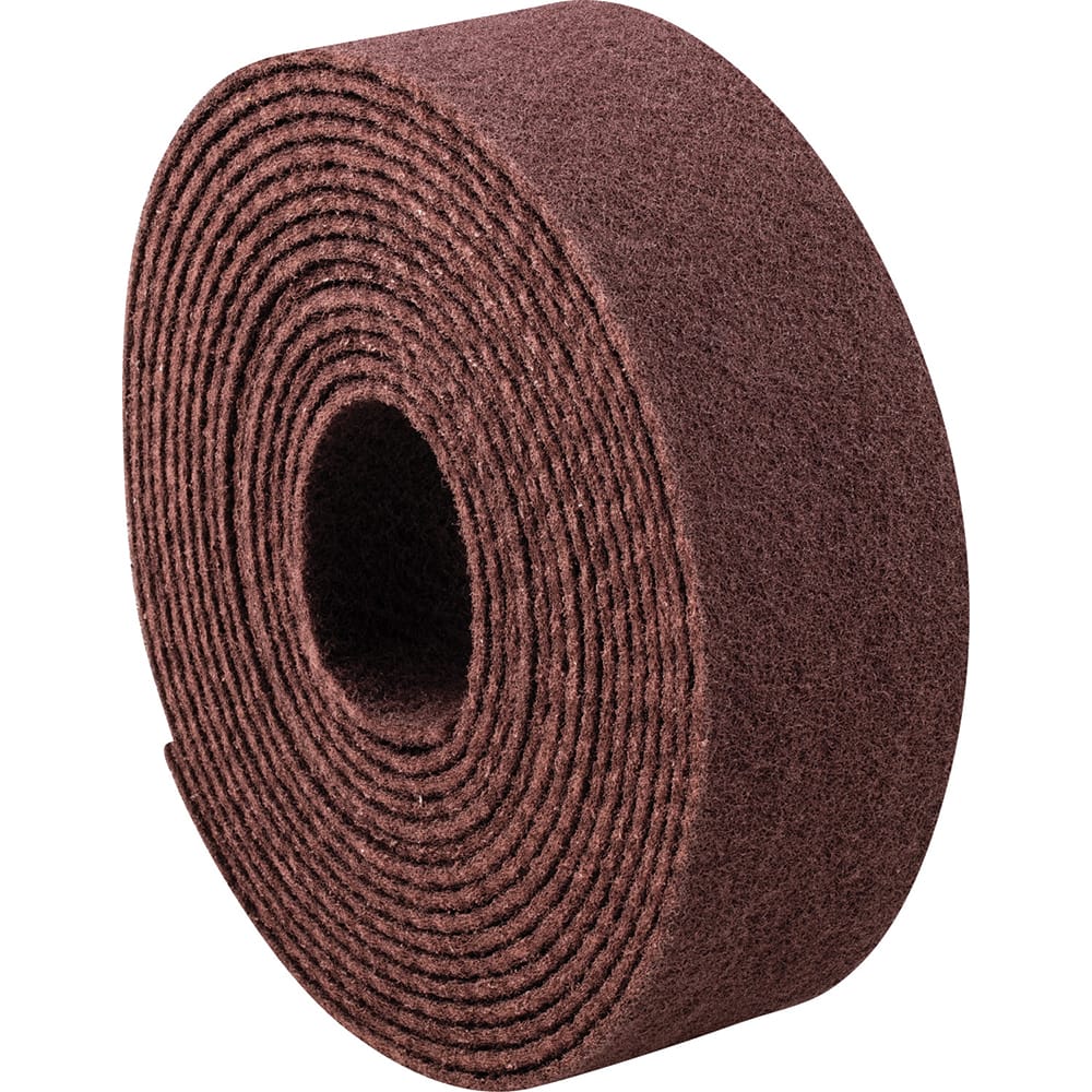 PFERD - Non-Woven Rolls; Abrasive Material: Aluminum Oxide ; Roll Width (Inch): 4 ; Overall Length (Feet): 30.00 ; Grade: Medium ; Roll Color: Dark Tan ; Roll Width (Decimal Inch): 4 - Exact Tooling