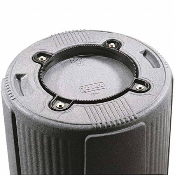 Toter - Trash Can Accessories; Type: Dolly Adapter ; Container Size Compatibility: 32 Gallon; 44 Gallon; 55 Gallon ; Material: Polyethylene ; Length (Inch): 11-1/2 ; Color: Black - Exact Tooling