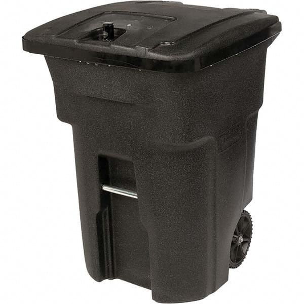 Toter - Trash Cans & Recycling Containers; Type: Trash Can ; Container Shape: Rectangle ; Container Size: 96 gal ; Container Graphics: None ; Color: Blackstone ; Finish: Textured - Exact Tooling